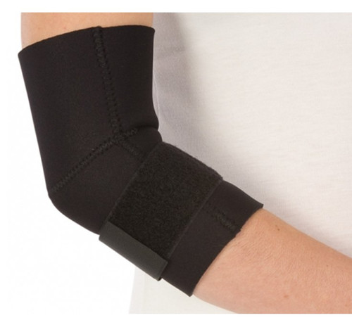 DJO Global 79-82325 - Elbow Support PROCARE® Medium Pull-On with Strap Tennis Elbow Left or Right Elbow Black