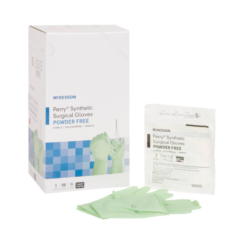 McKesson 20-2055N - Surgical Glove McKesson Perry® Performance Plus Size 5.5 Sterile Polyisoprene Standard Cuff Length Smooth Green Chemo Tested McKesson 20-2055N - Surgical Glove McKesson Perry® Performance Plus Size 5.5 Sterile Polyisoprene Standard Cuff Length Smooth Green Chemo Tested
