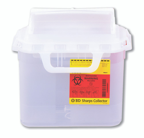 BD 305444 - Sharps Container BD™ Gardian Pearl Base 11-7/10 H X 16-3/5 W X 4-1/2 D Inch Horizontal Entry 1.35 Gallon BD 305444 - Sharps Container BD™ Gardian Pearl Base 11-7/10 H X 16-3/5 W X 4-1/2 D Inch Horizontal Entry 1.35 Gallon