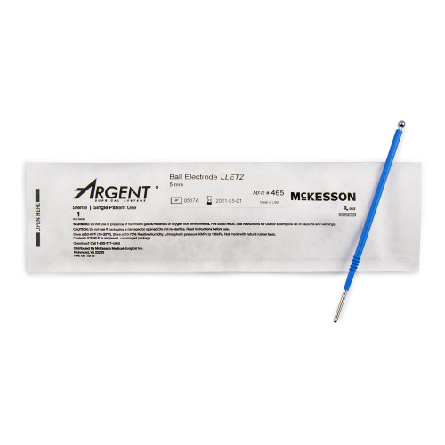 McKesson 465 - LEEP/LLETZ Electrode McKesson Argent™ Tungsten Sterile 5 mm Diameter Ball Tip Disposable McKesson 465 - LEEP/LLETZ Electrode McKesson Argent™ Tungsten Sterile 5 mm Diameter Ball Tip Disposable