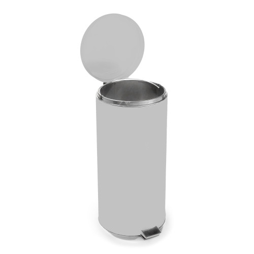 McKesson 81-45269 - Trash Can McKesson 32 Quart / 8 gal. Silver Steel Round McKesson 81-45269 - Trash Can McKesson 32 Quart / 8 gal. Silver Steel Round