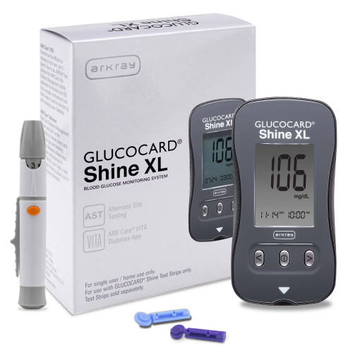 Arkray Usa Inc 542110 - Blood Glucose Meter Glucocard® Shine 5 Second Results Stores up to 250 Results No Coding Required