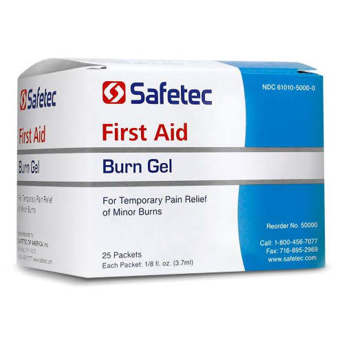 Safetec of America 50006 - Burn Relief Lidocaine Topical Gel 0.9 Gram Individual Packet Safetec of America 50006 - Burn Relief Lidocaine Topical Gel 0.9 Gram Individual Packet