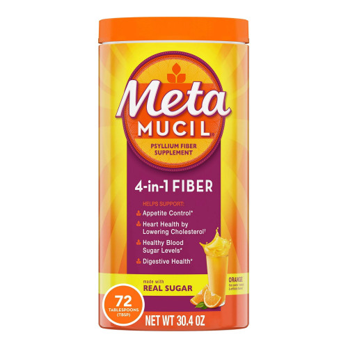 Procter & Gamble 37000002306 - Fiber Supplement Metamucil® Orange Flavor Powder 30 oz. 3.4 Gram Strength Psyllium Husk