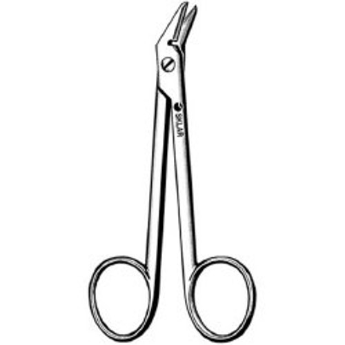 Sklar 24-2342 - Wire Cutting Scissors Sklar® 4-3/4 Inch Length OR / Surgical Grade German Stainless Steel NonSterile Finger Ring Handle Angled Sharp Tip / Sharp Tip Sklar 24-2342 - Wire Cutting Scissors Sklar® 4-3/4 Inch Length OR / Surgical Grade German Stainless Steel NonSterile Finger Ring Handle Angled Sharp Tip / Sharp Tip