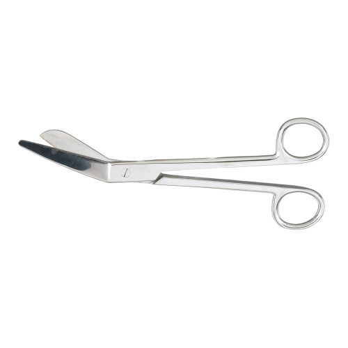 McKesson 43-2-256 - Plaster Shears McKesson Esmarch 8 Inch Length Office Grade Stainless Steel NonSterile Finger Ring Handle Angled Blunt Tip / Blunt Tip McKesson 43-2-256 - Plaster Shears McKesson Esmarch 8 Inch Length Office Grade Stainless Steel NonSterile Finger Ring Handle Angled Blunt Tip / Blunt Tip