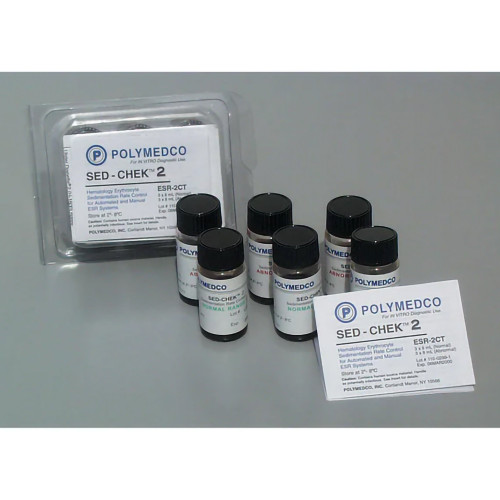 Polymedco ESR-2CT - Hematology Control Set Sed-Chek® 2 2 Levels 6 X 8 mL Polymedco ESR-2CT - Hematology Control Set Sed-Chek® 2 2 Levels 6 X 8 mL
