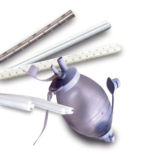 McKesson 322227 - Wound Drain Tube S-Vac® Round Hubless Type With Trocar 4 Channel Type 10 Fr. Size Sterile McKesson 322227 - Wound Drain Tube S-Vac® Round Hubless Type With Trocar 4 Channel Type 10 Fr. Size Sterile