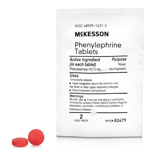 McKesson 82479 - Sinus Relief McKesson Brand 5 mg Strength Tablet 2 per Pack McKesson 82479 - Sinus Relief McKesson Brand 5 mg Strength Tablet 2 per Pack