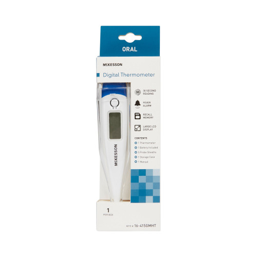 McKesson 16-415GMHT - Digital Stick Thermometer McKesson Oral Probe Handheld McKesson 16-415GMHT - Digital Stick Thermometer McKesson Oral Probe Handheld