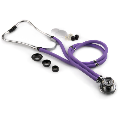 McKesson 01-641LVGM - Sprague Stethoscope McKesson LUMEON™ Lavender 2-Tube 22 Inch Tube Double Sided Chestpiece McKesson 01-641LVGM - Sprague Stethoscope McKesson LUMEON™ Lavender 2-Tube 22 Inch Tube Double Sided Chestpiece