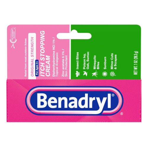 Glaxo Consumer Products 00501320001 - Itch Relief Benadryl® 1% Strength Cream 1 oz. Tube Glaxo Consumer Products 00501320001 - Itch Relief Benadryl® 1% Strength Cream 1 oz. Tube