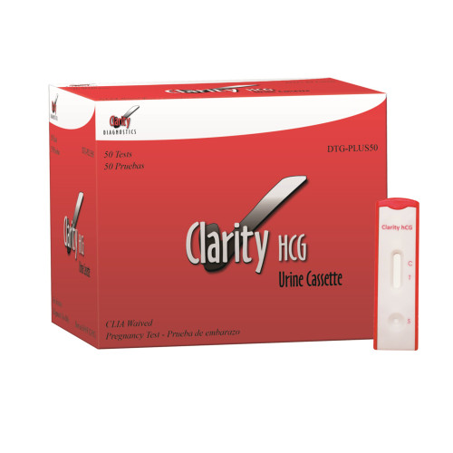 Clarity DTG-HCGPLUS50 - Reproductive Health Test Kit Clarity® hCG Pregnancy Test 50 Tests CLIA Waived Clarity DTG-HCGPLUS50 - Reproductive Health Test Kit Clarity® hCG Pregnancy Test 50 Tests CLIA Waived