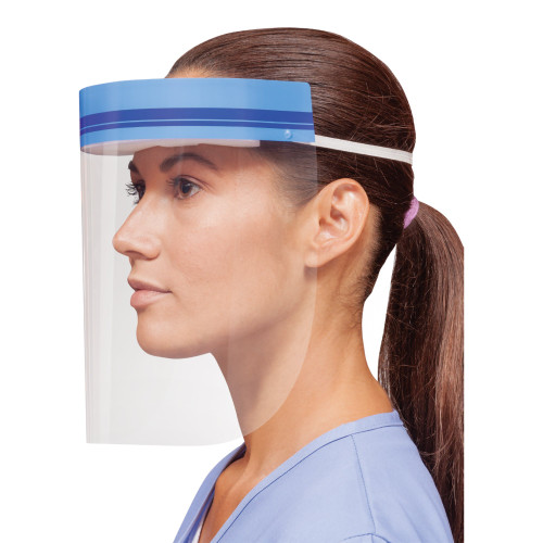 SPS Medical Supply GCSS9 - Wraparound Face Shield Crosstex® One Size Fits Most Full Length Anti-fog Disposable NonSterile