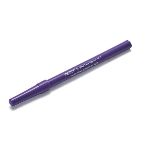 Viscot Industries 1437SRL9-100 - Skin Marker with Ruler and Labels Viscot® Gentian Violet Ink Sterile Full Size Regular Tip
