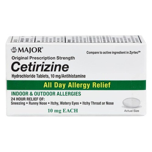 Major Pharmaceuticals 00904671741 - Allergy Relief 10 mg Strength Unit Dose Tablet 14 per Box Major Pharmaceuticals 00904671741 - Allergy Relief 10 mg Strength Unit Dose Tablet 14 per Box