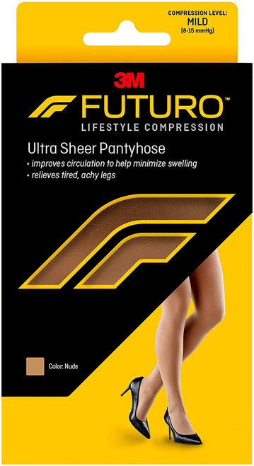 3M Healthcare 71018FCNEN - Compression Pantyhose 3M™ Futuro™ Energizing Waist High Large Nude Closed Toe