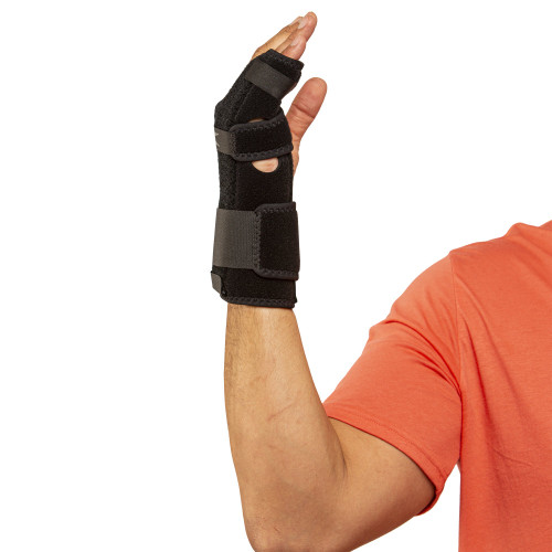 Hely & Weber 3848-RT-L - Hand / Finger Brace TKO® Standard Neoprene / Nylon / UBL Right Hand Black Regular
