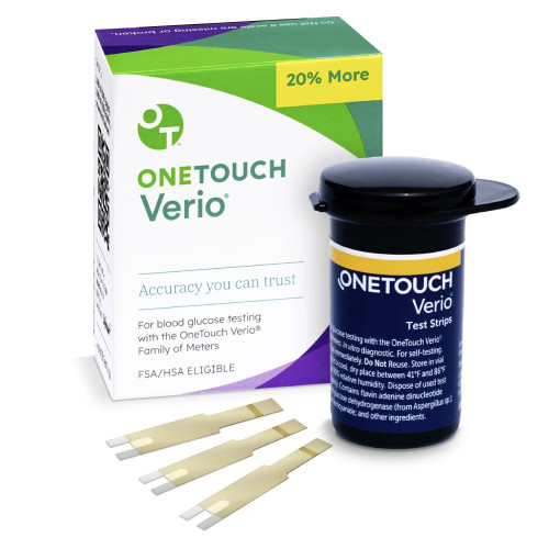 Lifescan Inc 53885027210 - Blood Glucose Test Strips OneTouch® Verio® 100 Strips per Pack