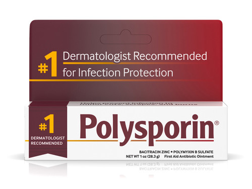 Johnson & Johnson 512378900 - First Aid Antibiotic Bacitracin / Polymyxin B Polysporin® Ointment 1 oz. Tube