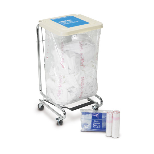 Medegen Medical Products, LLC 1-342 - Cold Water Soluble Laundry Hamper Bag 20 to 25 gal. 26 X 33 Inch Disposable