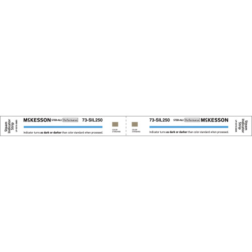 McKesson 73-SIL250 - McKesson Sterilization Chemical Indicator Strip Steam 8 Inch Length McKesson 73-SIL250 - McKesson Sterilization Chemical Indicator Strip Steam 8 Inch Length