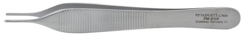 Integra Lifesciences PM-6106 - Dressing Forceps Padgett® Adson 4-3/4 Inch Length OR / Surgical Grade German Stainless Steel NonSterile NonLocking Thumb Handle Straight Delicate, Smooth Tips Integra Lifesciences PM-6106 - Dressing Forceps Padgett® Adson 4-3/4 Inch Length OR / Surgical Grade German Stainless Steel NonSterile NonLocking Thumb Handle Straight Delicate, Smooth Tips