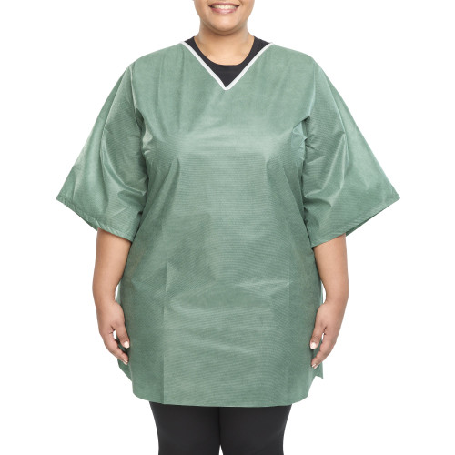 Graham Medical Products 64841 - Patient Shirt 3X-Large Green Without Pockets Short Sleeve Unisex