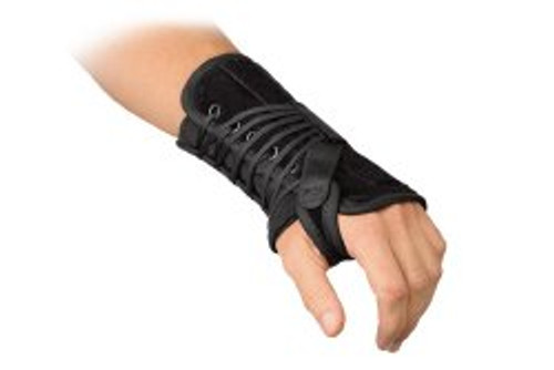 Breg WA010111 - Wrist Brace Breg® Aluminium / Felt / Suede Left Hand Black One Size Fits Most Breg WA010111 - Wrist Brace Breg® Aluminium / Felt / Suede Left Hand Black One Size Fits Most