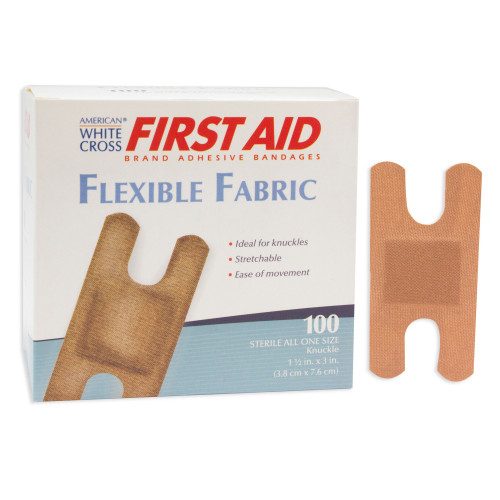 Dukal Corp 1602033 - Adhesive Strip American White Cross® First Aid Fabric Tan 1-1/2 X 3 Inch Sterile