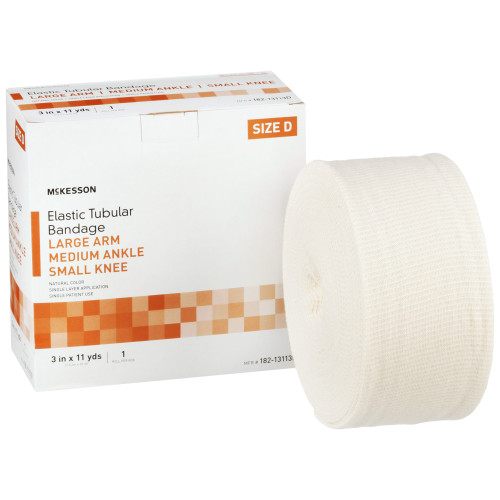 McKesson 182-13113D - Elastic Tubular Support Bandage McKesson Spandagrip™ 3 Inch X 11 Yard Large Arm / Medium Ankle / Small Knee Pull On Natural NonSterile Size D Standard Compression McKesson 182-13113D - Elastic Tubular Support Bandage McKesson Spandagrip™ 3 Inch X 11 Yard Large Arm / Medium Ankle / Small Knee Pull On Natural NonSterile Size D Standard Compression