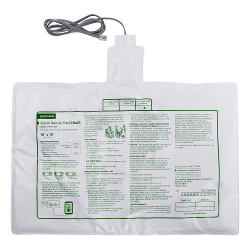 McKesson 162-1129 - Chair Sensor Pad McKesson Brand 10 X 15 Inch McKesson 162-1129 - Chair Sensor Pad McKesson Brand 10 X 15 Inch