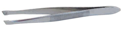 Graham-Field Inc 1785 - Tweezers Grafco® 3-1/2 Inch Length Floor / Office Grade Stainless Steel NonSterile NonLocking Thumb Handle Straight Blunt Tips