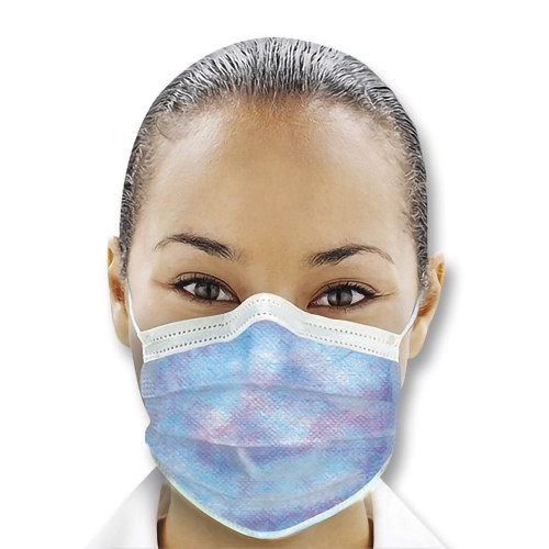 SPS Medical Supply GPLUSKA - Procedure Mask Isofluid™ Plus ASTM Level 1 Earloops One Size Fits Most