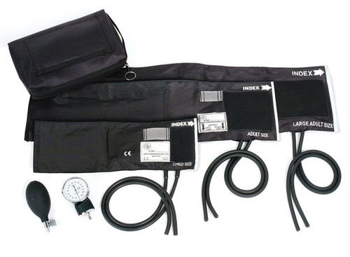 Prestige Medical 882-COM-BLK - Aneroid Sphygmomanometer Unit Prestige Medical Multiple Sizes Nylon Cuff 18 to 50 cm Pocket Aneroid