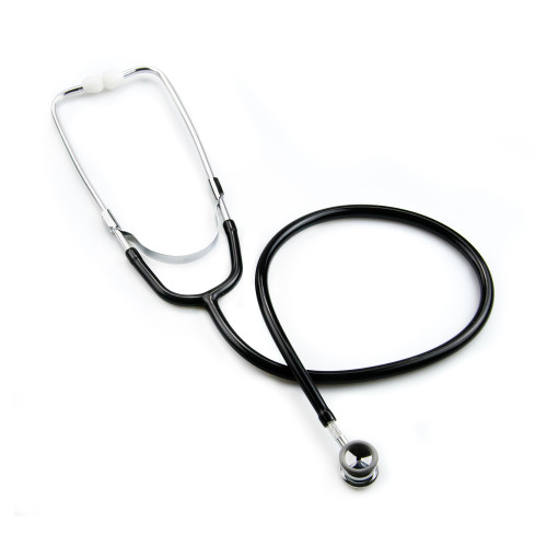 McKesson 01-675BKGM - General Exam Stethoscope McKesson Black 1-Tube 21 Inch Tube Double Sided Chestpiece