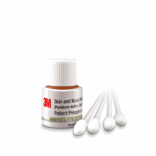 Solventum Corporation 192401 - Skin and Nasal Antiseptic 3M™ 4 mL Bottle 5% Strength Povidone-Iodine NonSterile