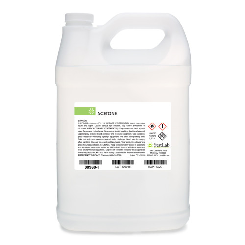 StatLab Medical Products 00960-16 - Chemistry Reagent Acetone ACS Grade / Dehydrant >99% 16 oz. StatLab Medical Products 00960-16 - Chemistry Reagent Acetone ACS Grade / Dehydrant >99% 16 oz.