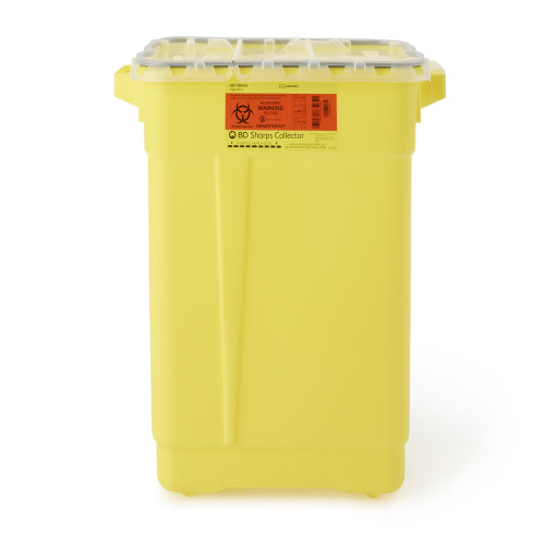 BD 305603 - Chemotherapy Waste Container BD™ Yellow Base 18-1/2 X 17-3/4 X 11-3/4 Inch Vertical Entry 9 Gallon BD 305603 - Chemotherapy Waste Container BD™ Yellow Base 18-1/2 X 17-3/4 X 11-3/4 Inch Vertical Entry 9 Gallon