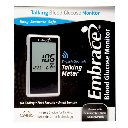 Omnis Health, LLC APX01AB0200 - Blood Glucose Meter Embrace® 6 Second Results Stores up to 300 Results No Coding Required