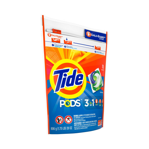Procter & Gamble 00037000931270 - Laundry Detergent Tide® PODS® 35 Count Bag Pod Scented Procter & Gamble 00037000931270 - Laundry Detergent Tide® PODS® 35 Count Bag Pod Scented
