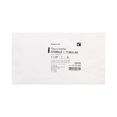 McKesson 16-3D-448 - Surgical Stockinette Tubular McKesson 4 X 48 Inch Sterile McKesson 16-3D-448 - Surgical Stockinette Tubular McKesson 4 X 48 Inch Sterile