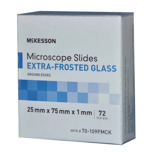 McKesson 70-109PMCK - Microscope Slide McKesson 25 X 75 X 1 mm Extra-Frosted End McKesson 70-109PMCK - Microscope Slide McKesson 25 X 75 X 1 mm Extra-Frosted End