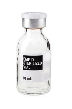 ALK Laboratories SEV1020S - Sterile Empty Vial (SEV) Borosilicate Glass 10 mL Stopper Cap
