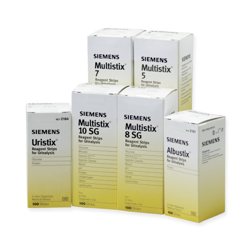 Siemens 10312569 - Urinalysis Reagent Uristix® Glucose, Leucocytes, Nitrite, Protein For Urinalysis