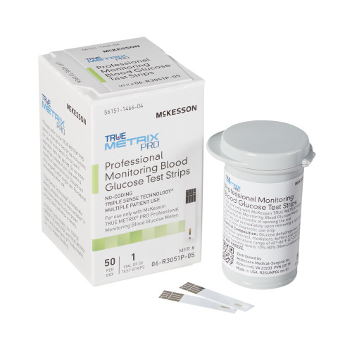 McKesson 06-R3051P-05 - Blood Glucose Test Strips McKesson TRUE METRIX® PRO 50 Strips per Pack McKesson 06-R3051P-05 - Blood Glucose Test Strips McKesson TRUE METRIX® PRO 50 Strips per Pack
