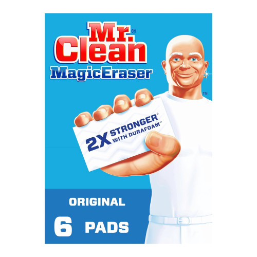 RJ Schinner Co 79009 - Cleaning Pad Mr. Clean® Magic Eraser Original 6 Count Box 1 X 2-3/10 X 4-3/5 Inch NonSterile Reusable RJ Schinner Co 79009 - Cleaning Pad Mr. Clean® Magic Eraser Original 6 Count Box 1 X 2-3/10 X 4-3/5 Inch NonSterile Reusable