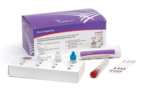 Cardinal Health CH1145 - Other Infectious Disease Test Kit Cardinal Health™ Mono II Infectious Mononucleosis 25 Tests CLIA Waived Sample Dependent