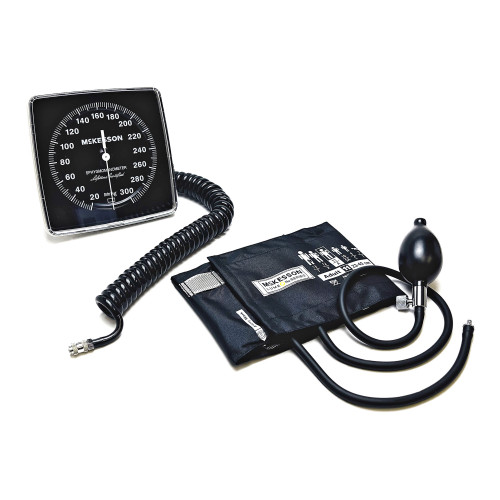 McKesson 01-750W-11ABKGM - Aneroid Sphygmomanometer Unit McKesson LUMEON™ Adult Cuff Nylon Cuff 23 - 40 cm Wall Mount McKesson 01-750W-11ABKGM - Aneroid Sphygmomanometer Unit McKesson LUMEON™ Adult Cuff Nylon Cuff 23 - 40 cm Wall Mount