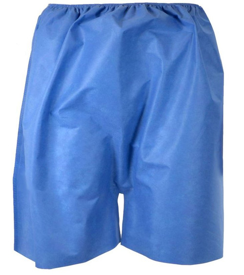 HPK Industries 7555 2XL - Exam Shorts 2X-Large Blue SMS Adult Disposable
